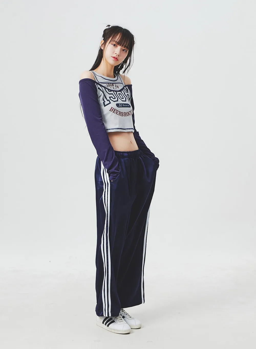 Cut Out Shoulder Top BA305