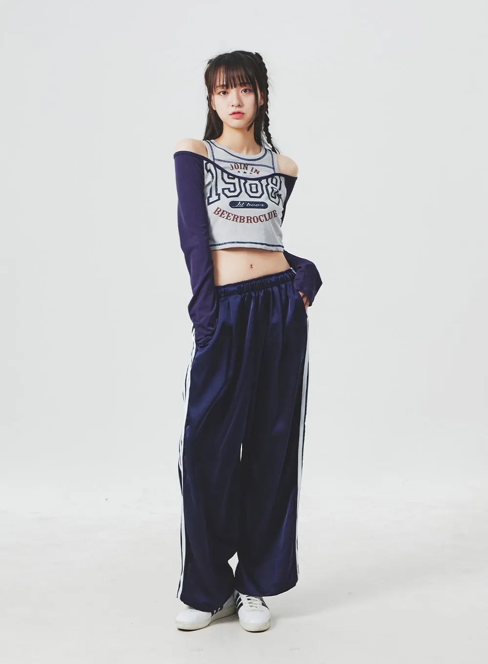 Cut Out Shoulder Top BA305