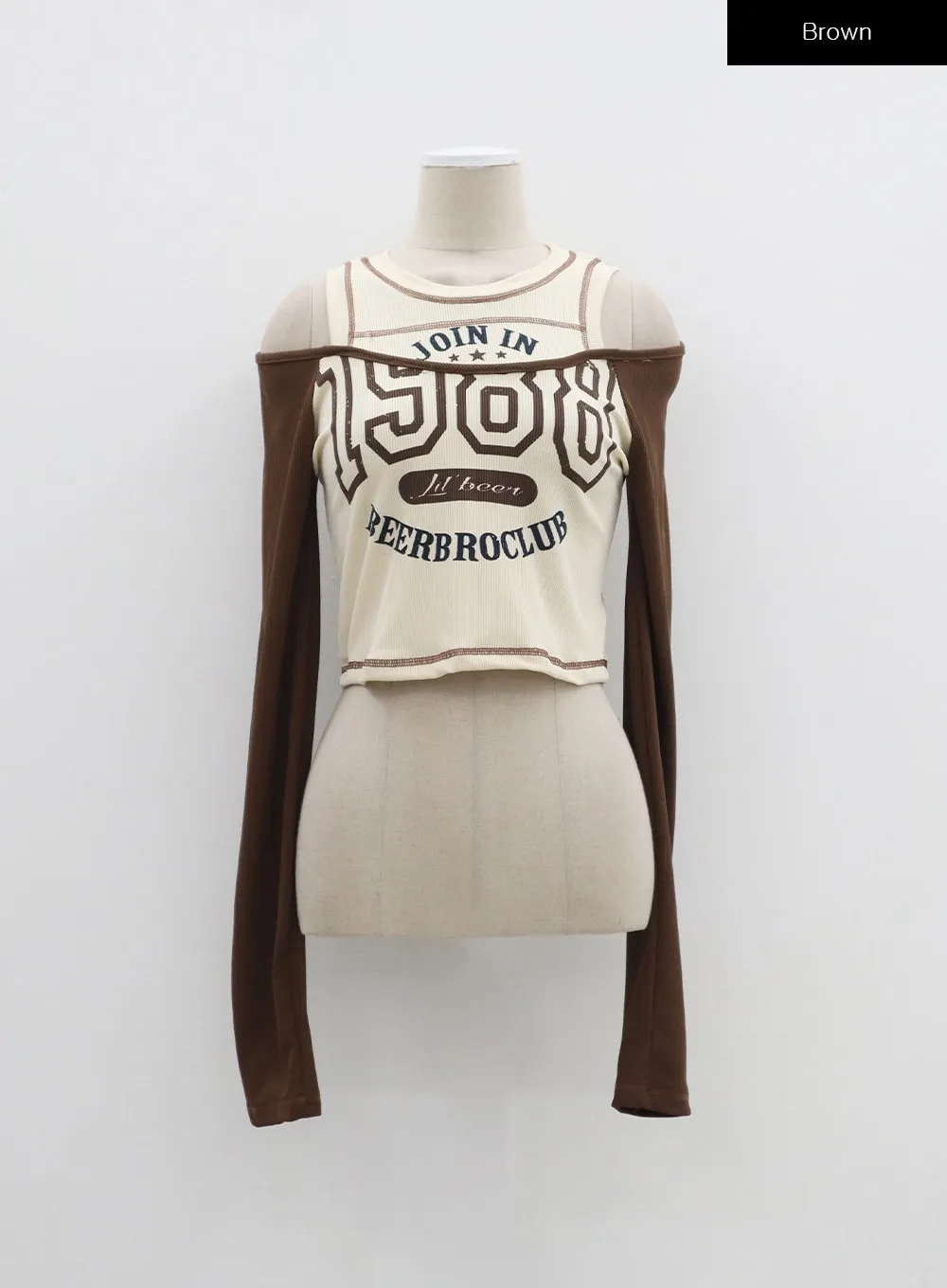Cut Out Shoulder Top BA305