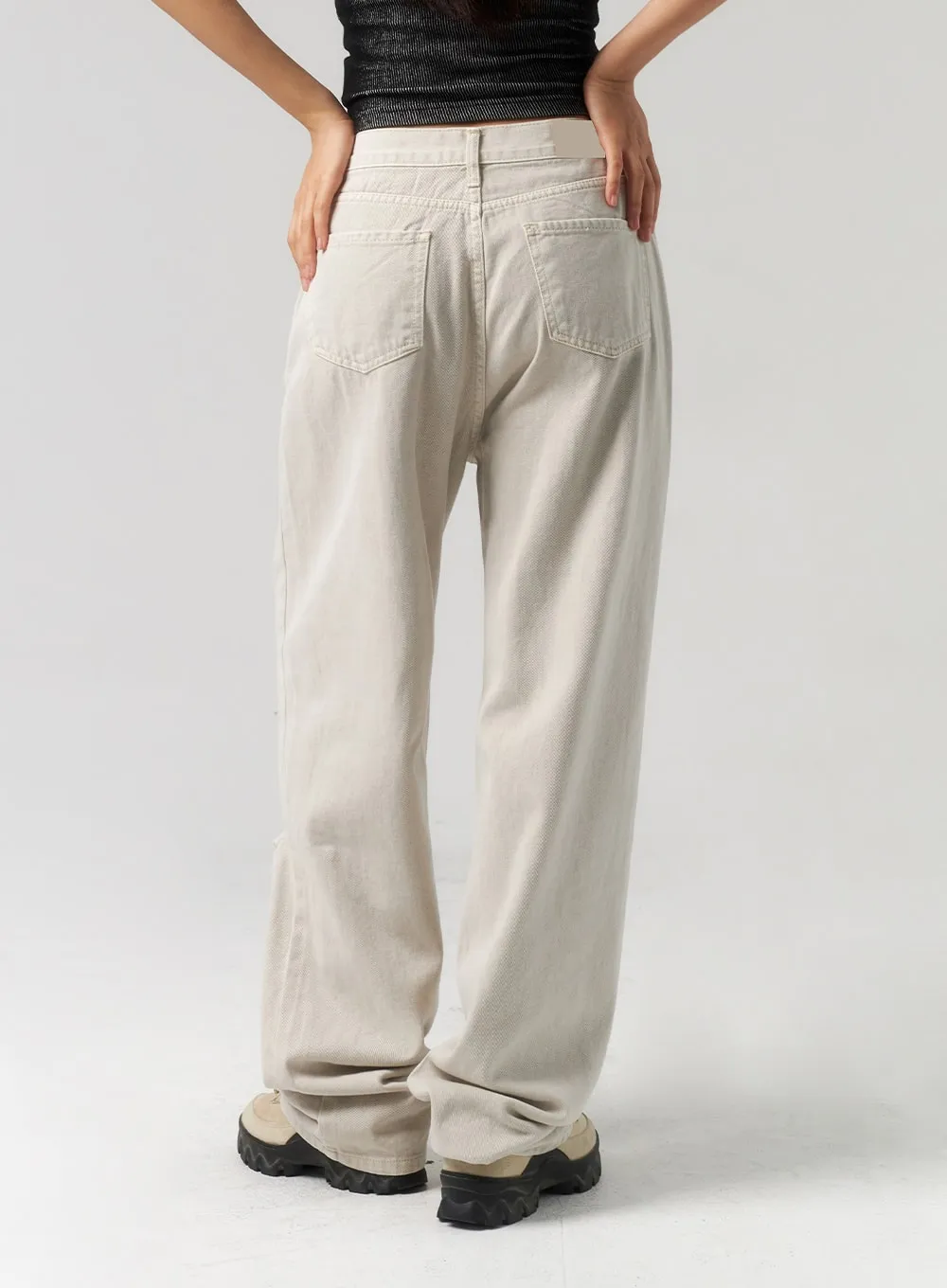 Cut Out Wide Pants CU328