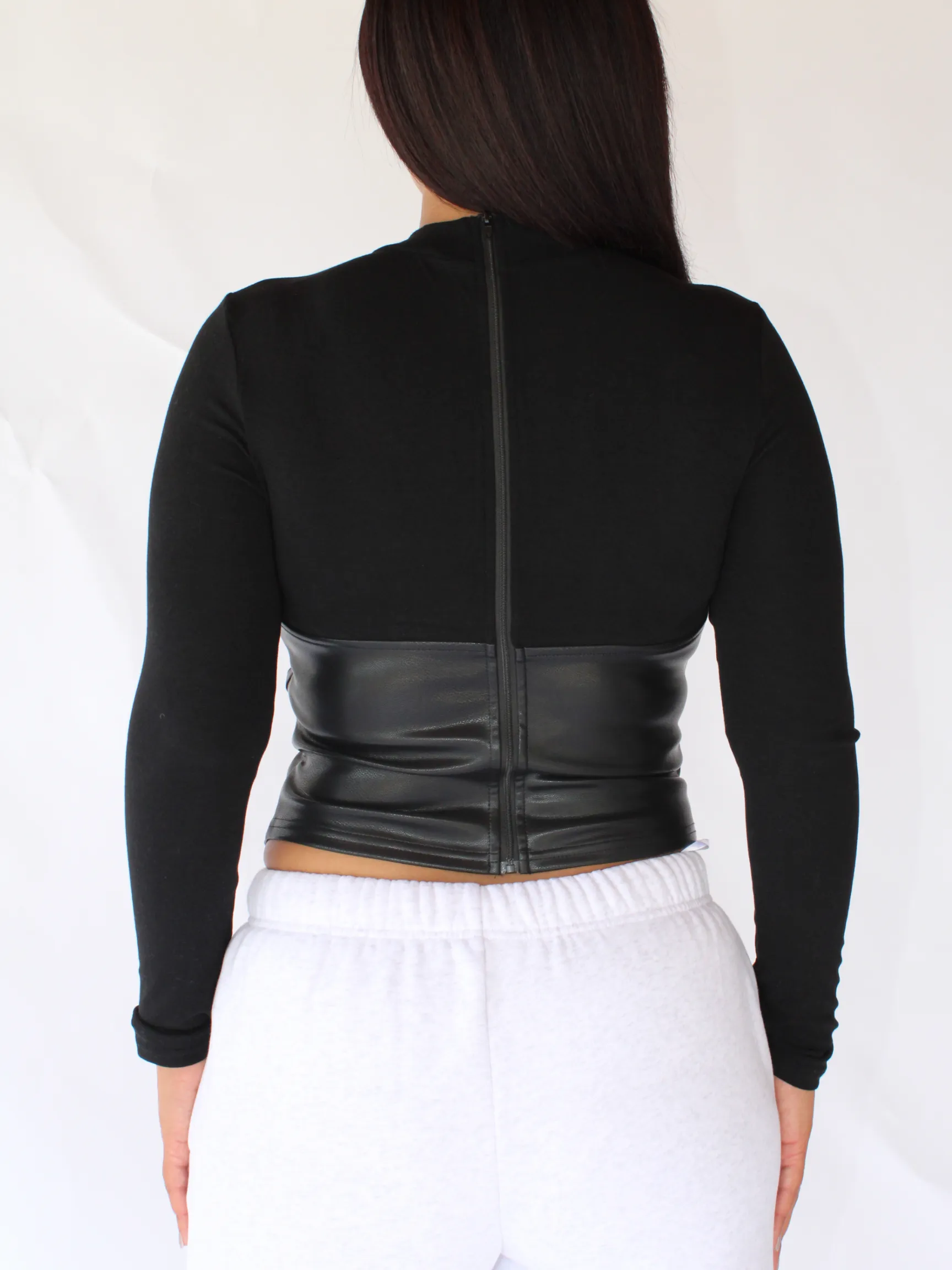 Rebel on Edge Corset Top - Black