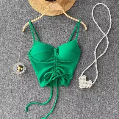 Strapless Tanks Camis Women Summer Corset Crop Tube Tops with Built In Bras