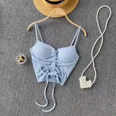 Strapless Tanks Camis Women Summer Corset Crop Tube Tops with Built In Bras
