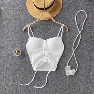 Strapless Tanks Camis Women Summer Corset Crop Tube Tops with Built In Bras