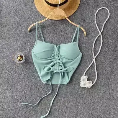 Strapless Tanks Camis Women Summer Corset Crop Tube Tops with Built In Bras